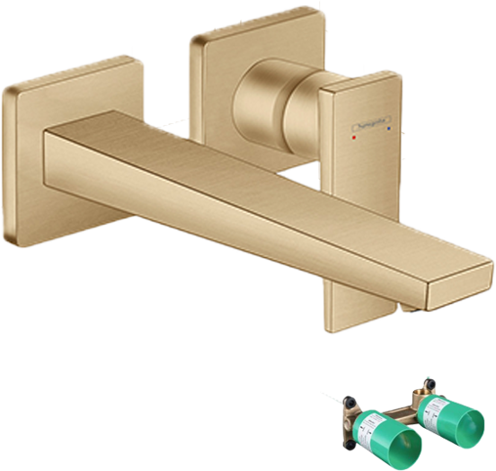 Hansgrohe Metropol inbouw wastafelkraan brushed bronze incl. inbouwelement
