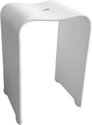 Luca Varess Coco siège de douche blanc mat
