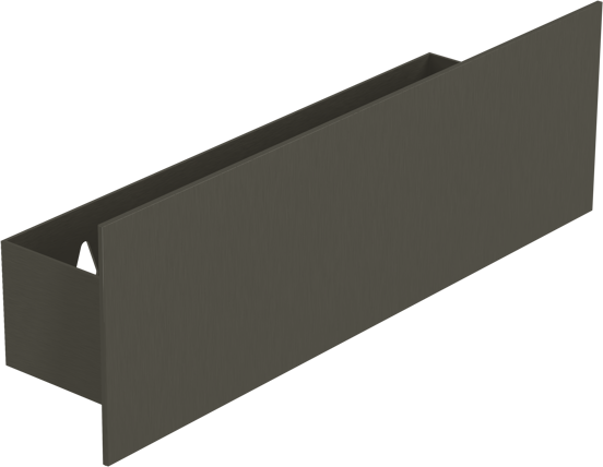 Balmani Uma wandplank brushed GunMetal 35 x 8.5 cm