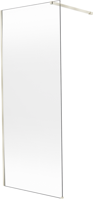 Balmani Modular douche à l'italienne: 90 x 200 cm, Permafrost, avec coating, Profil Brushed Champagne Gold