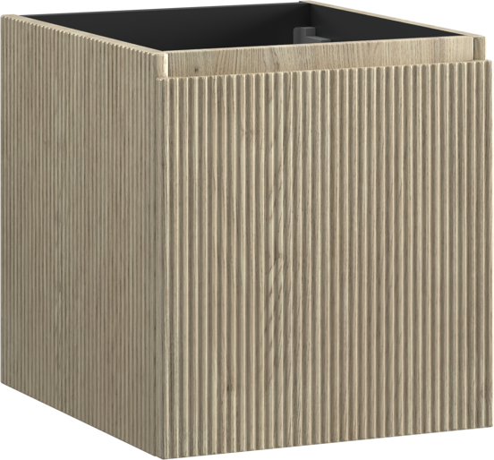 Storke Ribs meuble sous-lavabo suspendu 45 x 52 cm chêne brut