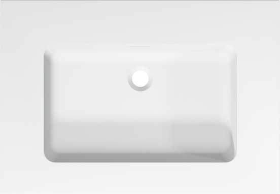 Storke Mata enkele wastafel matte solid surface 75 x 52 cm