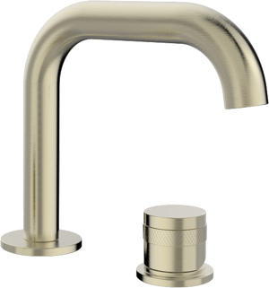 Blaufoss Pavilion Flat standaard wastafelkraan Brushed Champagne Gold