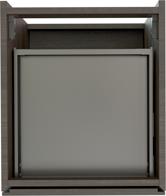 Storke Edge staande wastafelonderkast 45 x 52 cm donkere eik 3 lades