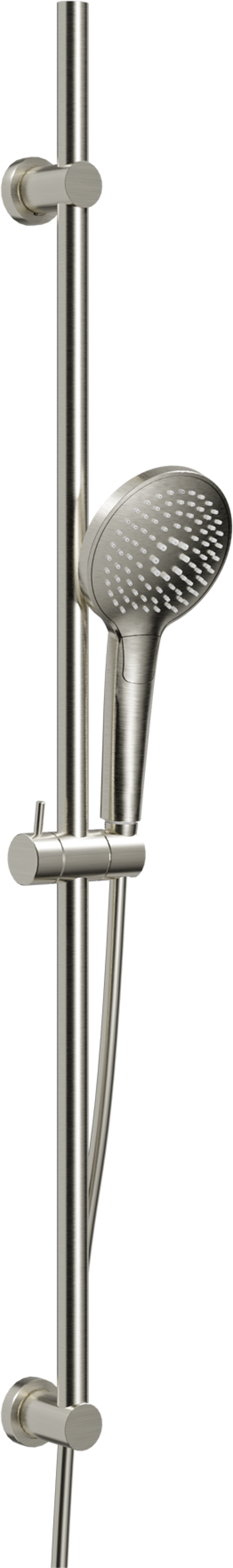 Blaufoss Round Brauseset: 100 cm, 3 Strahlarten, Brushed CoolMetal