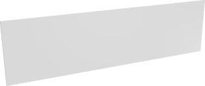 Luca Varess spatwand mat witte solid surface 40 x 150 cm