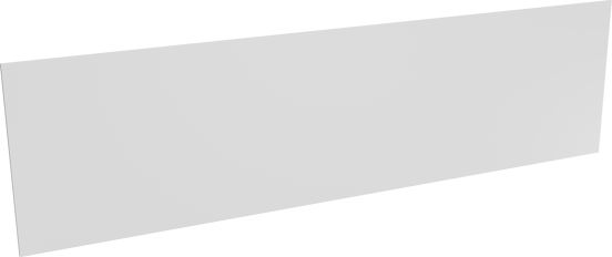 Luca Varess Waschbeckenrückwand matt Weiße Solid Surface 40 x 150 cm