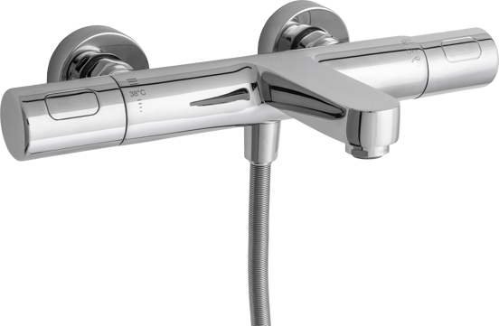 Blaufoss Apollo robinet de bain thermostatique chrome brillant