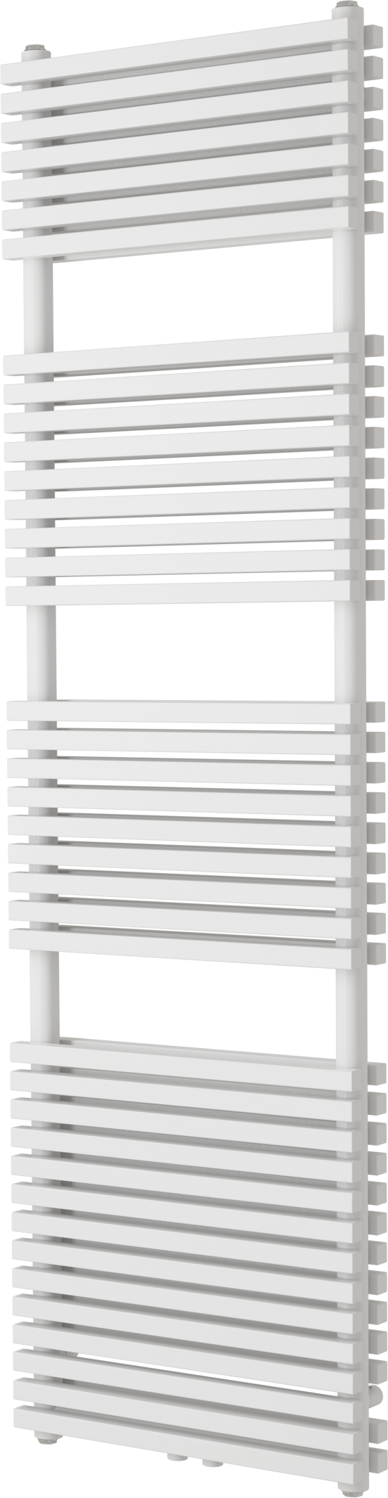 Vipera Vesuvio sèche-serviettes double 50 x 180 cm chauffage électrique blanc brillant raccordements latéral et central possibles 2.125W, résistance incluse