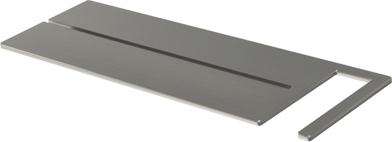 Blaufoss Finn zeeprekje voor douchewand Brushed CoolMetal 44x15cm