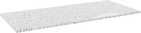 Storke Tavola enkel of dubbel tablet mat wit/zwart terrazzo 120 x 52 cm