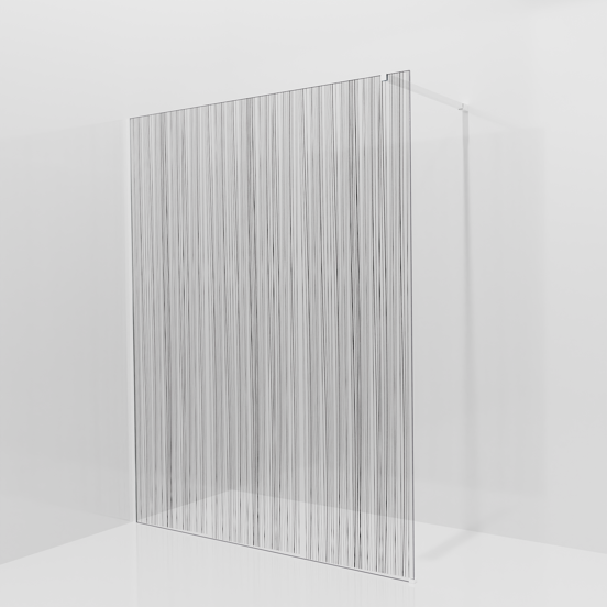 Balmani Modular douche à l'italienne: 160 x 200 cm, Mikado, avec coating, Profil Blanc mat