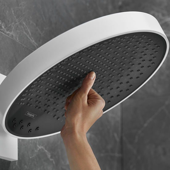 Hansgrohe Rainfinity 360 hoofddouche met muursteun ø36cm Matt White