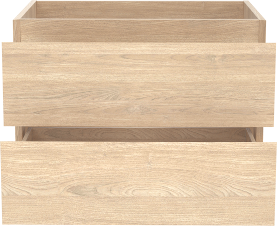 Balmani Mitra zwevende wastafelonderkast 75 x 55 cm fineer naturel eiken 2 lades
