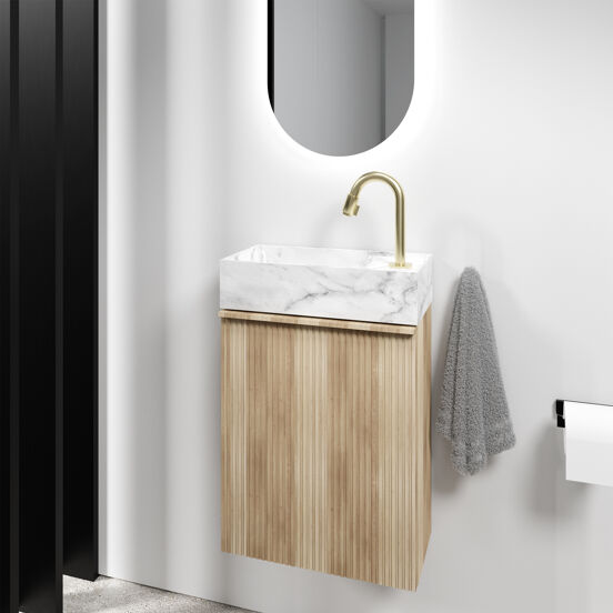 Blaufoss Ottawa robinet de lave-mains standard Brushed Champagne Gold