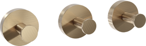 Blaufoss Harmony set haakjes 3 stuks Brushed Champagne Gold