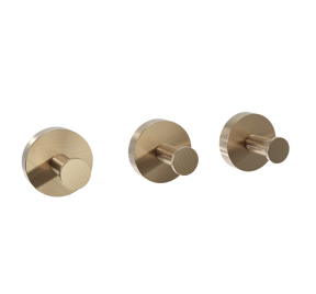 Blaufoss Harmony set haakjes 3 stuks Brushed Champagne Gold