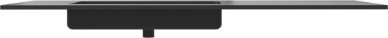 Storke Scuro asymmetrisch linkse wastafel mat kwarts 130 x 52 cm combinatie kast 35 cm