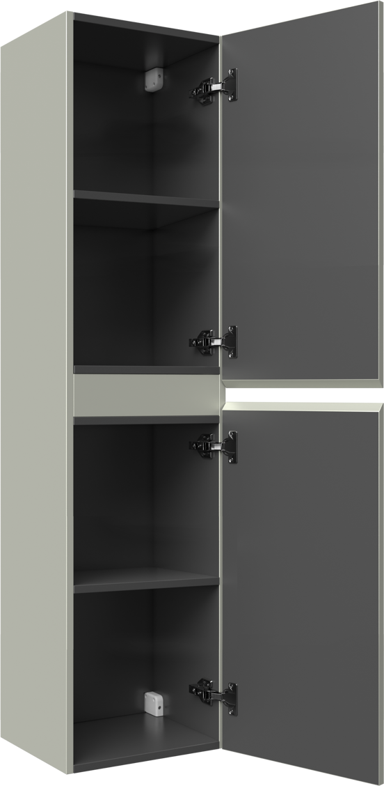 Linie Lado colonne salle de bains suspendu greige 35 x 30 x 140 cm