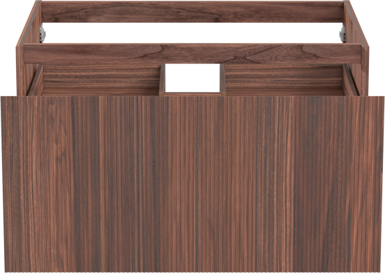 Balmani Fila zwevende wastafelonderkast 90 x 55 cm fineer notenhout 2 lades