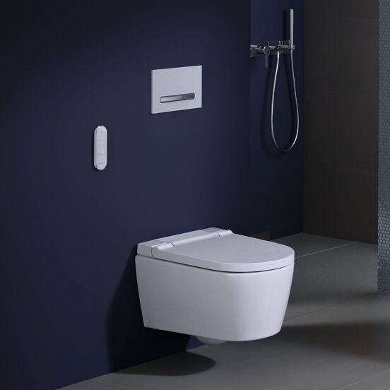 Geberit Aquaclean Sela douche toilet glanzend wit randloos