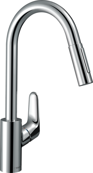 Hansgrohe Focus M41 keukenkraan glanzend chroom