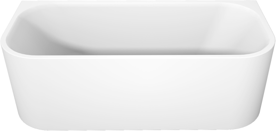 Luca Varess Mezzo baignoire semi-îlot 180 x 80 cm acrylique blanc mat