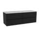 Storke Edge meuble salle de bains avec tablette pour vasques Tavola