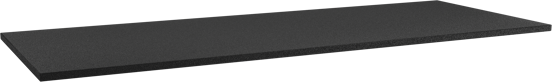 Storke Panton tablette simple ou double mdf enduit de poudre noir mat 140 x 52 cm