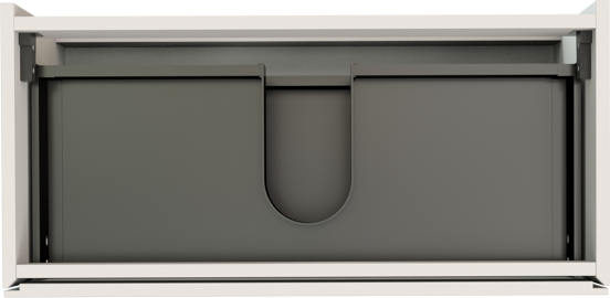 Storke Edge meuble sous-vasque suspendu 80 x 40 cm blanc mat 2 tiroirs