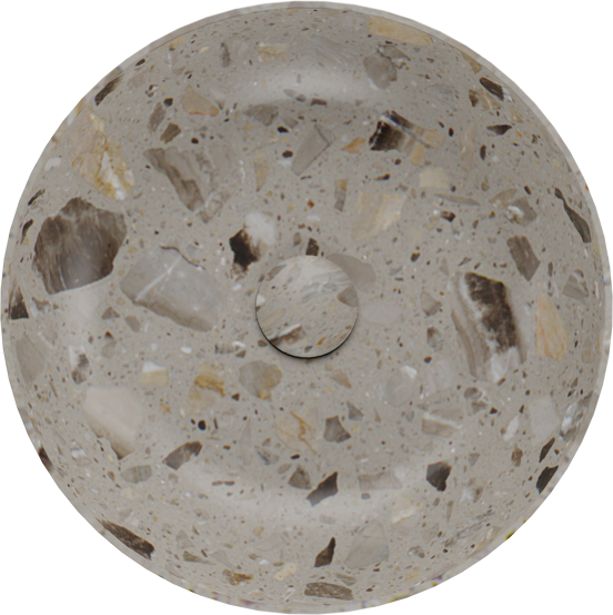 Balmani Still waskom greige terrazzo rond  Ø 38 cm