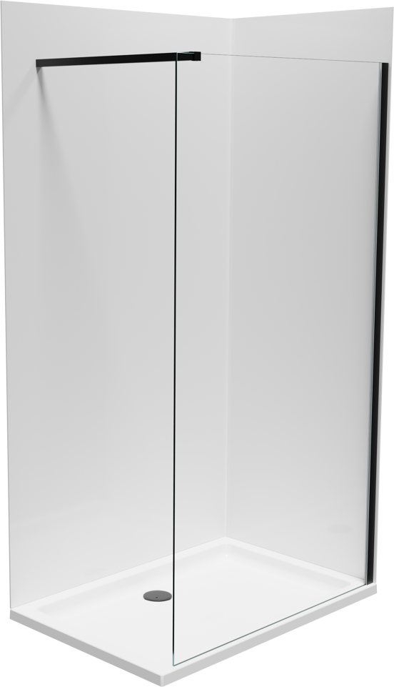 Linie Wall panneaux muraux de douche 120 x 80 x 220 cm acrylique blanc brillant