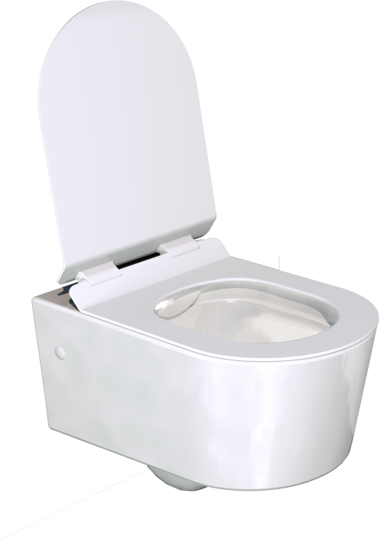 Luca Varess Arcado hangend toilet hoogglans wit randloos