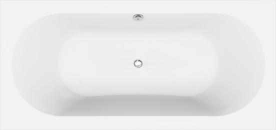 Luca Varess Rosala tweepersoons inbouwbad 190 x 90 cm acryl mat wit