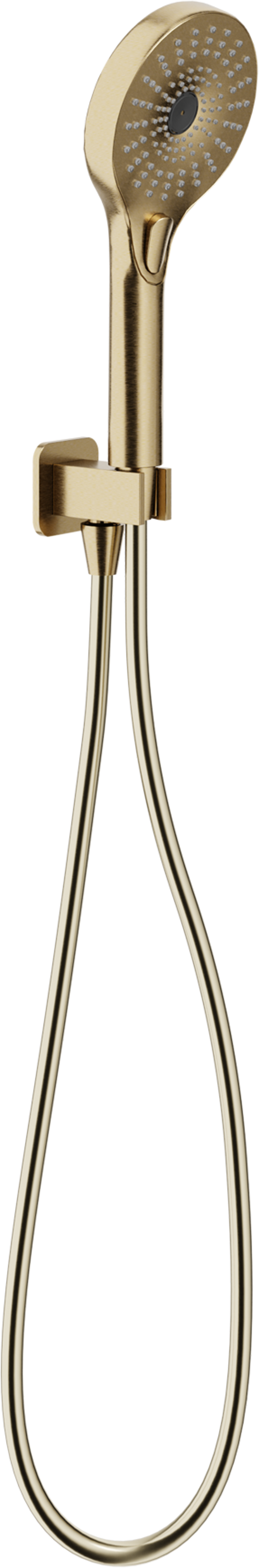 Blaufoss Onos Handdoucheset met doucheslang aansluiting 3 straalsoorten brushed champagne gold