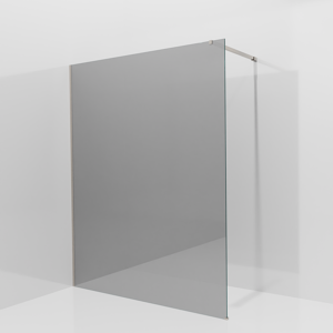 Balmani Modular inloopdouche: 160 x 200 cm, Reflex spiegelglas, Brushed CoolMetal profielen