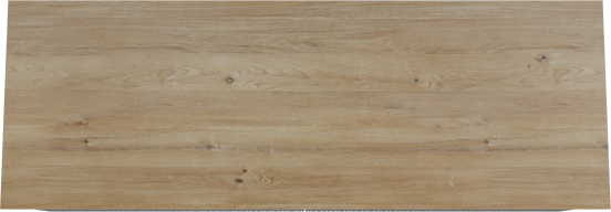 Storke Ribs zwevend badmeubel 150 x 52 cm zwart eiken met Panton enkel of dubbel wastafelblad in melamine ruw eiken, Verticale asymmetrische rechte ribbel