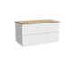 Storke Edge badkamermeubel met Panton wastafelblad voor waskom(men)