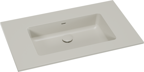 Storke Diva plan simple top solid soie grise matte 85 x 52 cm
