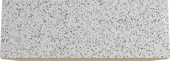 Storke Edge meuble salle de bains à poser 150 x 52 cm chêne brut avec Tavola tablette simple ou double en blanc/noir mat terrazzo