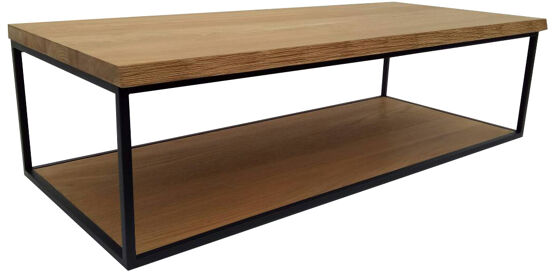 Balmani Life Edge tablette simple ou double teck massif avec cadre noir 120 x 50 cm
