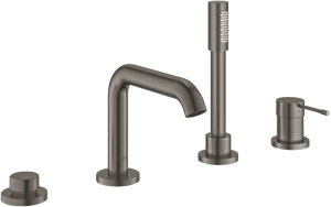 Grohe Essence robinet baignoire sur gorge 4 trous avec douchette Brushed Hard Graphite