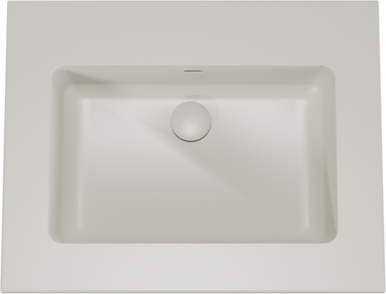 Storke Diva plan simple top solid soie grise matte 65 x 52 cm