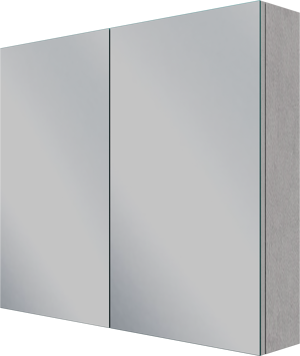 Linie Montro armoire de toilette 90 x 75 cm béton gris