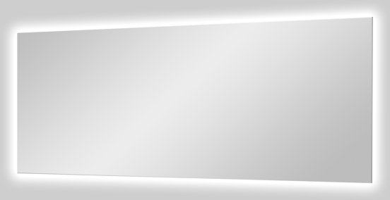 Balmani Giro rechthoekig badkamerspiegel 165 x 65 cm met spiegelverlichting en anti-damp