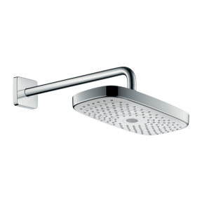 Hansgrohe Raindance Select E300 hoofddouche met muursteun ø30cm wit/chroom