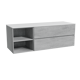 Storke Edge badkamermeubel met Tavola wastafelblad voor waskom(men)