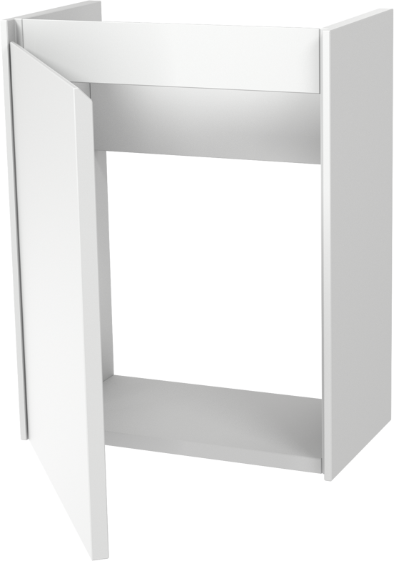 Storke Edge zwevende fonteinkast 40 x 22 cm mat wit
