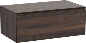 Storke Edge Modulo zwevende wastafelonderkast 85 x 48 cm notenhout 1 lade