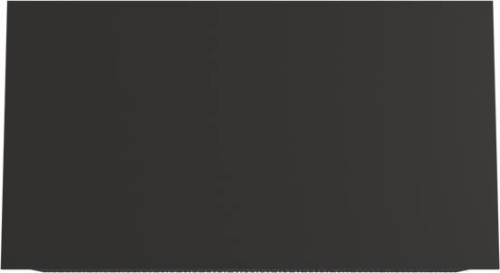 Storke Ribs meuble salle de bains suspendu 95 x 52 cm chêne noir avec Panton tablette simple en mdf enduit de poudre noir mat, Nervure droite asymétrique verticale